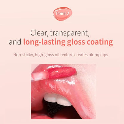 MQNY(MACQUEEN NEWYORK Dewy Water Glow Lip Tint 3.5g (#08 Peach Jelling, Neutral Peach)