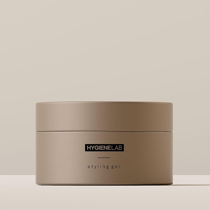 HygieneLab Men's Hair Gel - EWG Verified, Strong Hold, Matte Finish, Weightless Texture, Cedar Drift Scent, Non-Toxic Clean Formula, Suitable for All Hair Types
