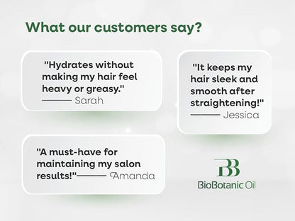 Bio Botanic Oil Range – Magic Conditioner for Straightened Hair with Plant Keratin & Organic Argan Oil, SLS-Free & Salt-Free, Deep Hydration in Just 3 Minutes, Maintains Long-Lasting Smoothness