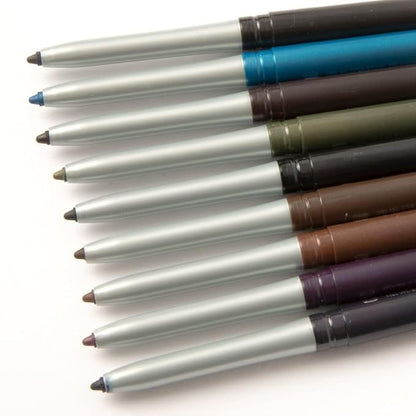 Palladio Retractable Waterproof Eyeliner, Richly Pigmented Color and Creamy, Slip Twist Up Pencil Eye Liner, Smudge Proof Long Lasting Application, All Day Wear, No Sharpener Required, Deep Blue