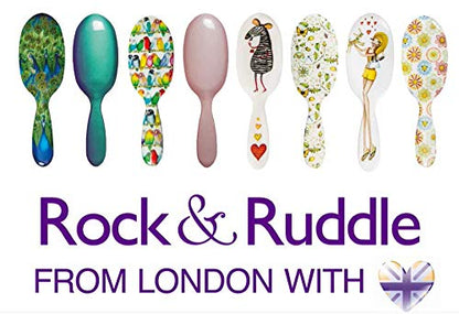 Rock & Ruddle Wide Tooth Comb. Perfect for Detangling Wet Hair and Applying Hair Color. Acorns & Butterflies Design