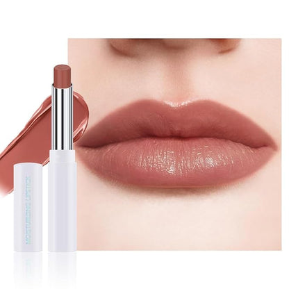 Mauve Brown Tinted Lip Balm, Hydrating Sheer Soft Matte Finish Lipstick for Women, Creamy Natural Color Lip Tint Balm Lightweight And Non-greasy Lip Glow Long Lasting Waterproof for Dry Lips 03#