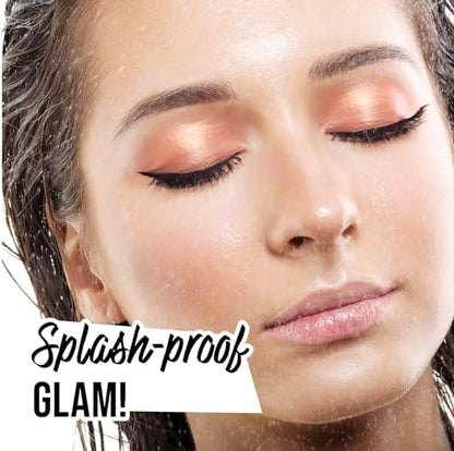 NOON'S UP Flat Eye-Liner - Waterproof Liquid Eyeliner Pen | Ultra-Slim & Bold Black Eyeliner | Quick-Dry & Waterproof Liquid Liner | Long Wear & No Smudge | Look-Defining Black Pen (0.018 Fl. Oz.)