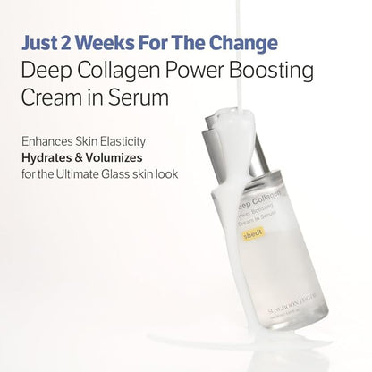 SUNGBOON EDITOR Deep Collagen Wrinkle Filler Serum | Volufiline + Collagen + Niacinamide | Firming, Wrinkle Care, Skin Elasticity | Stocking Stuffers for Women | Korean Skincare, 1.01 fl.oz