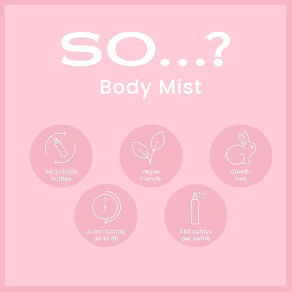 Fresh Floral Body Mist by So...? - Perfume for Women - Ideal Gifts - Body Spray for Women with Citrus, Green Notes and Freesia - 3.5 oz