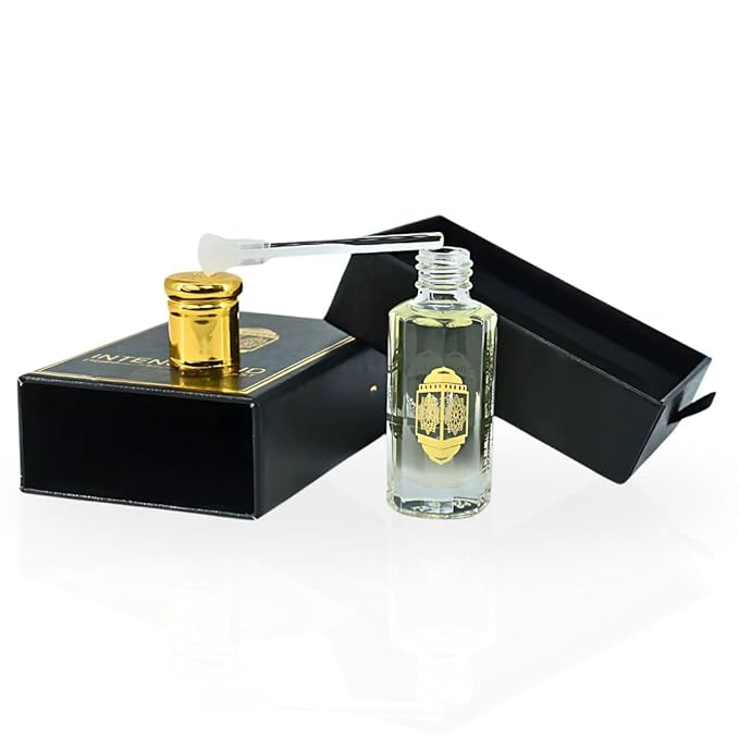 INTENSE OUD Dalya Long Lasting Arabian Perfume Oils for Women 12ML (0.40 OZ) Fragrance Oil with Floral & Fruity Notes, Deep Woody Vanilla Finish - Concentrated Perfume Oil With Black Gift Box