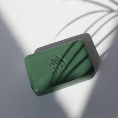 Oars + Alps Peppermint Charcoal Exfoliating Men's Bar Soap, Dermatologist Tested and Made with Clean Ingredients, Travel Size, 3 Pack, 6 Oz Each