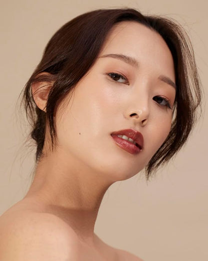 Henné Organics Luxury Lip Tint - Moisturizing, Sheer Natural Color - Nightfall (Dark Red)