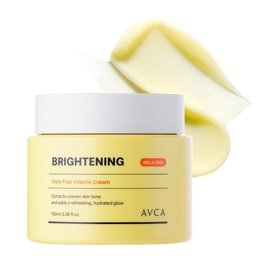 AVCA Vitamin + Niacinamide Radiance Cream 100ml(3.38 fl. oz) - Even Tone & Glow Moisturizer, Daily Hydration K-Beauty Vitamin Cream