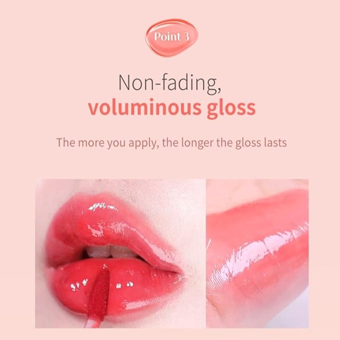 MQNY(MACQUEEN NEWYORK Dewy Water Glow Lip Tint 3.5g 9colors (#04 Rose Bonbon, Coral Rose)