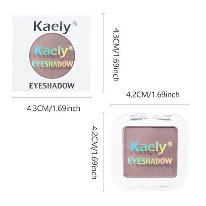Kaely Taupe Single Eyeshadow Makeup, Blendable Neutral Powder Eye Shadow for Older Women, Lavender Plum Purple Mauve Matte Eyeshadow Palette for Green Eyes Pigmented Waterproof, sombras para ojos, 05