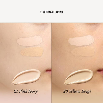 [CHALLANS de PARIS] Cushion de Lunar Excellence Cushion Foundation – 23 Medium Beige | Long-Wear, Buildable Coverage, Lightweight Airy Fit, Hydrating Glow