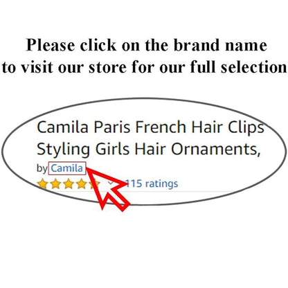Camila Paris CP3125 French Hair Clip for Women, Blue, Girls Hair Claw Clip Jaw Fashion Durable and Styling Hair Accessories for Women, Luxury Ladies Strong Hold No Slip Grip Clamp, Made in France