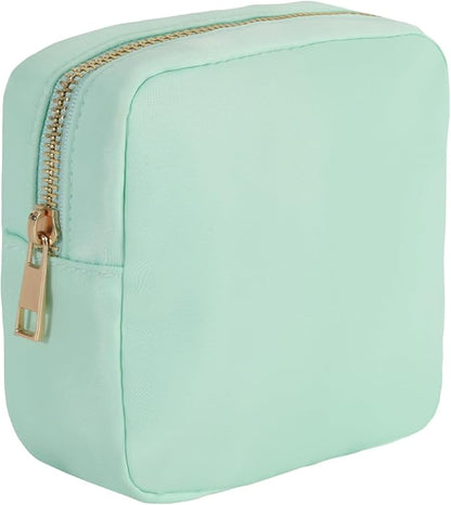 Travel Essentials Makeup Bag for Women Water-resistant Toiletry Organizer Nylon Cosmetic Pouch Preppy Stuff