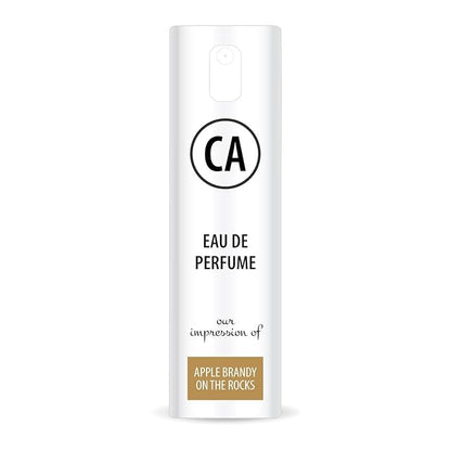 CA Perfume Impression of Apple Brandy On The Rocks Unisex Eau De Parfum Aromatic Fruity Scent Long Lasting Unisex Fragrance Travel Size TSA Ready for Day and Night Wear 0.33 Fl Oz 10ml
