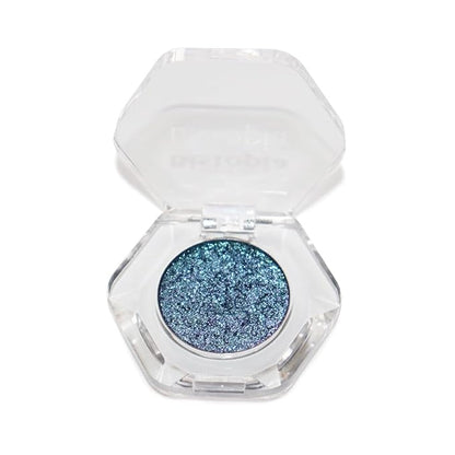Chameleon Eyeshadow Collection, 14 Shades, Glitter Pressed Powder, Iridescent Shimmer Colors. (Blue Aurora)