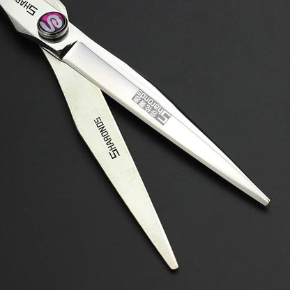 Professional Hairdressing Scissors 6/ 7/7.5/8 Inch Hairdressing Scissors Gold and Black Dragon Gold (7 Inch 4 Pieces)
