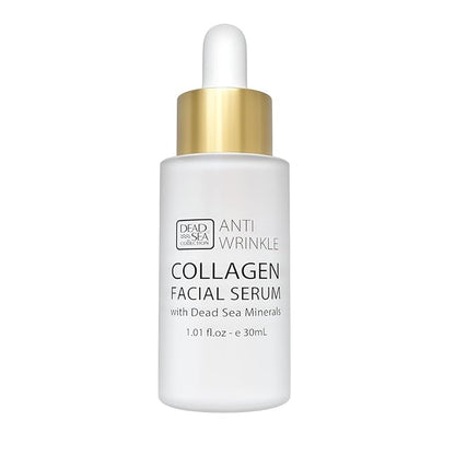 Dead Sea Collection Serum for Face with 3X Collagen, Dead Sea Minerals, and Vitamin E – Anti Aging Nourishing Skin Care Moisturizer to Reduce Wrinkles (1.01 fl. oz)