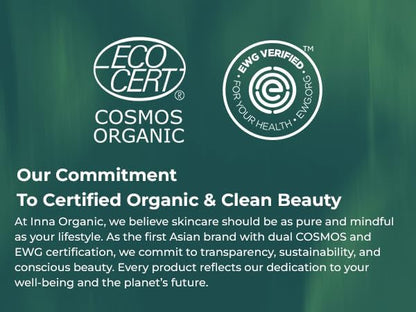 INNA Organic Rejuvenating Toner, Anti-Aging, Wrinkle Care, Fine Lines & Tightening, EWG & Cosmos Certified | Frankincense Essential Oils Infused Skin Care | Luxury Clean Beauty