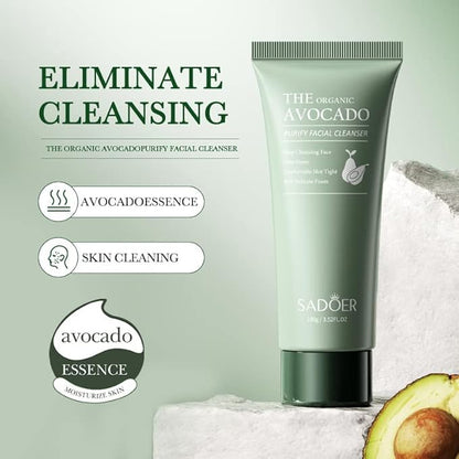Avocado Skin Care Kit, 12-In-1 Skincare Gift Set With Facial Cleanser, Face Serum, Face Cream, Eye Cream, Toner, Moisturizing Lotion, Lip Balm& Facial mask. Skin Care Hydrating Facial Kit for women