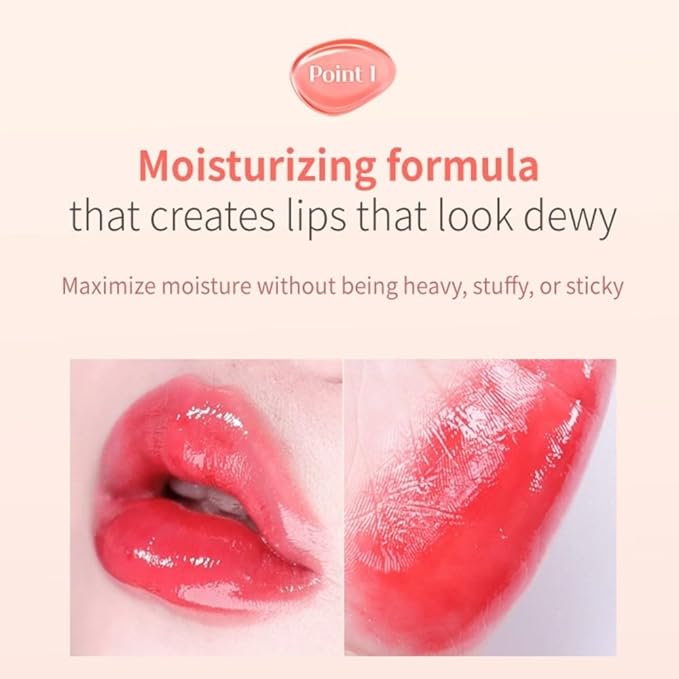 MQNY(MACQUEEN NEWYORK Dewy Water Glow Lip Tint 3.5g (#06 Juicy Pink, Pink Coral)