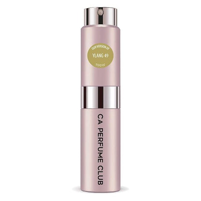 CA Perfume Impression of Ylang 49 for Women Chypre Floral Scent Long Lasting Perfumes for Women Eau De Parfum Travel Size Refillable Atomizer Spray 0.27 Fl Oz 8ml