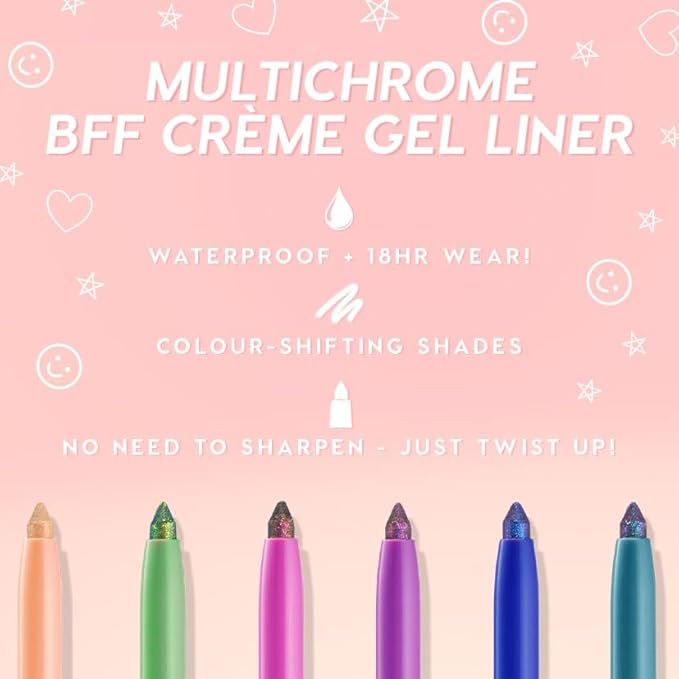 ColourPop Crème Gel Waterproof Chrome Eyeliner - 18HR Wear, Ultra-Pigmented Eyeliner Pencil with Matte & Metallic Finishes - Smudge-Proof, Vegan & Cruelty-Free - Ventura Blvd (0.01 oz)