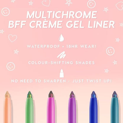 ColourPop Crème Gel Waterproof Chrome Eyeliner - 18HR Wear, Ultra-Pigmented Eyeliner Pencil with Matte & Metallic Finishes - Smudge-Proof, Vegan & Cruelty-Free - Ventura Blvd (0.01 oz)