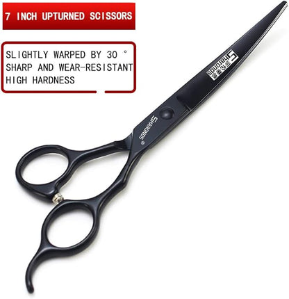 SHARONDS 7 Inch Stainless Steel Professional Barber Scissors Hair Thinning Scissors Hairdresser or Home Hairdresser Variant/Hybrid Scissors (7 inch-3pc)