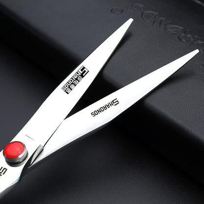 Professional Japanese Hair Scissors - 440C Stainless Steel/Rose Razor Edge (8 Inch Flat)