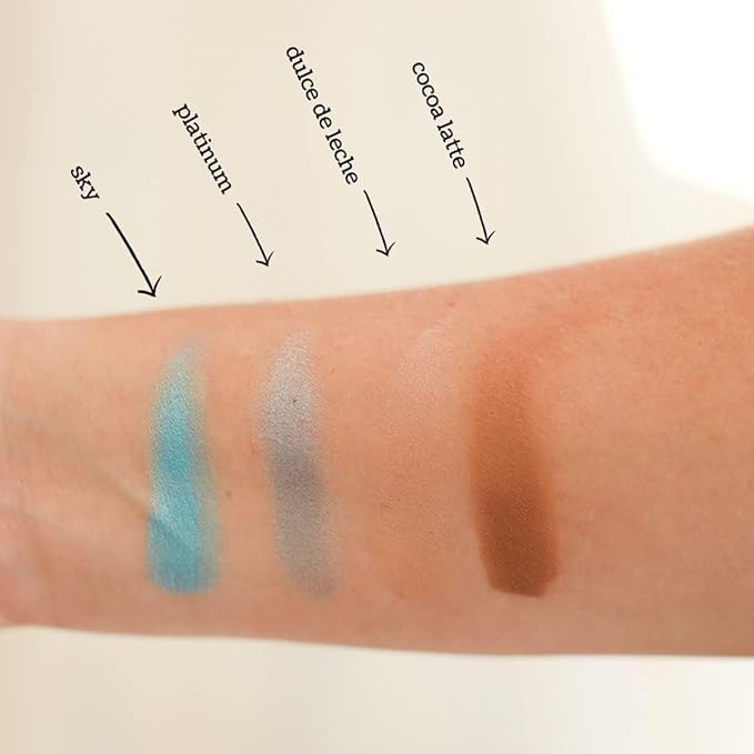 Lauren Brooke Cosmetiques Cream Eyeshadow | Natural Eye Makeup, Smooth & Blendable Creme Eyeshadow for Women (Sky Shimmer)