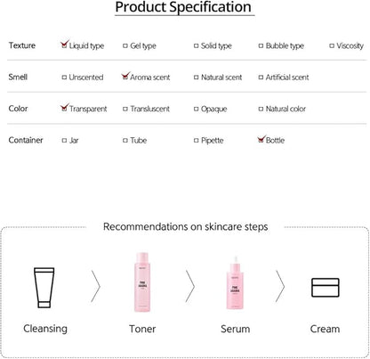 NACIFIC Pink AHA BHA Toner Watermelon extract, Glow, Moisturizing, Hyaluronic Acid 150ml, 5.07fl.oz