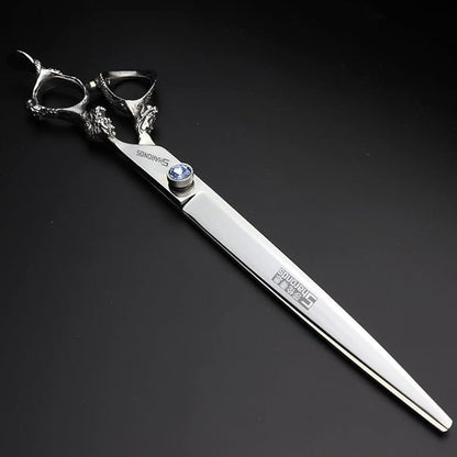 6/7/8/9-inch professional hair clipper set, stainless steel sharp hair clippers, hairdresser specific scissor (9 Inch Flat Scissors)