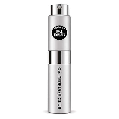 CA Perfume Impression of Back To Black For Women & Men Replica Version Fragrance Dupes Concentrated Long Lasting Eau de Parfum Spray Refillable Atomizer Bottle 0.27 Fl Oz/8ml-X1