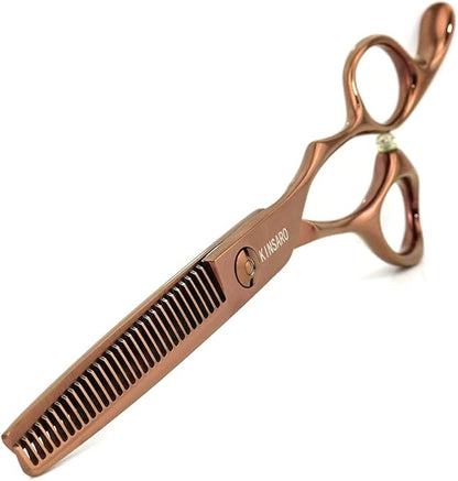 6 Inch Hair Thinning Scissors Hair Shears Professional Barber Scissors 440C Convex Edge KINSARO for Hairdresser Barbershop or Home Use