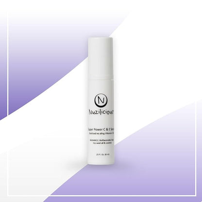 Professional Grade Super C & E Serum for Glowing Skin – Stabilized, Non-Stinging Vitamin C Formula – Vegan, Cruelty-Free, Anti-Dullness Face Serum, (0.25)