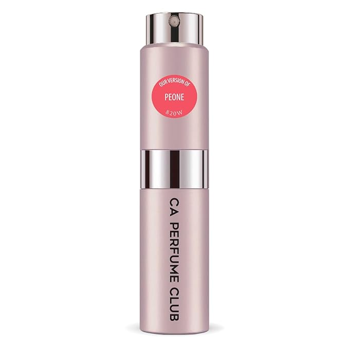 CA Perfume Impression of Peone for Women Floral Scent Long Lasting Perfumes for Women Eau De Parfum Travel Size Refillable Atomizer Spray 0.27 Fl Oz 8ml