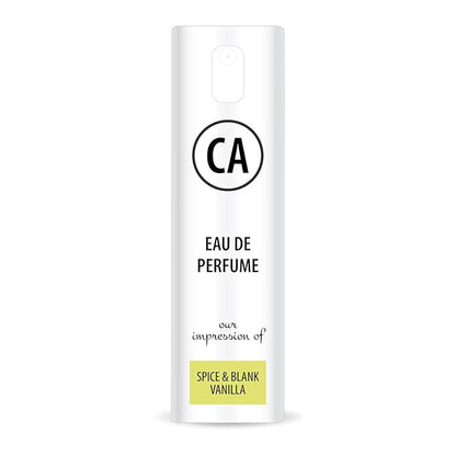 CA Perfume Originals Spice & Black Vanilla for Men Eau De Parfum Vanilla Scent Long Lasting Cologne for Men Travel Size TSA Ready for Day and Night Wear 0.33 Fl Oz 10ml