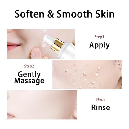 Black and White Rice Peeling, New Soft Rice Exfoliating Face and Body, Black and White Rice Exfoliant for All Skin Types, Gentle Peel & Deep Hydration (White+Black) 2P