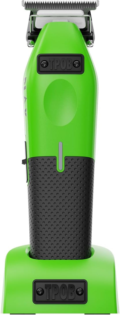 TPOB Play Barber Hair Clippers for Men 7500 RPM with Rubber Grips (Green 2 Set)