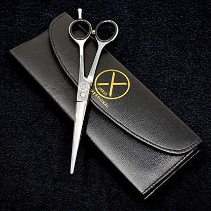 PRO Hair Cutting Sharp Barber Scissors 7.5" Light weight German Made Steel With Finger Rest