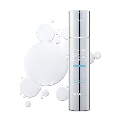 APOTHE Exosome Squal-Tox Booster Cream Mist 3.38 fl oz (100ml) – Hydrating, Soothing, and Brightening with Squalane, Centella Asiatica, and Niacinamide