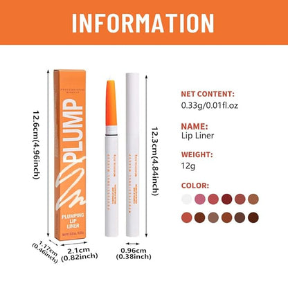 Matte Lip Liner Pencil for Shaping Lips, Retractable Creamy Brown Crayon LipLiner Pencil, Long Lasting Waterproof Lipstick Lip Liner Makeup, Vegan Beauty 01#