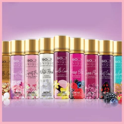 So…? Unique Sweet Pea Body Mist - Perfect Gifts For Women - Vanilla Perfume With Floral, Fruity Notes And Musk - Ideal Perfume For Women - 5.1 oz