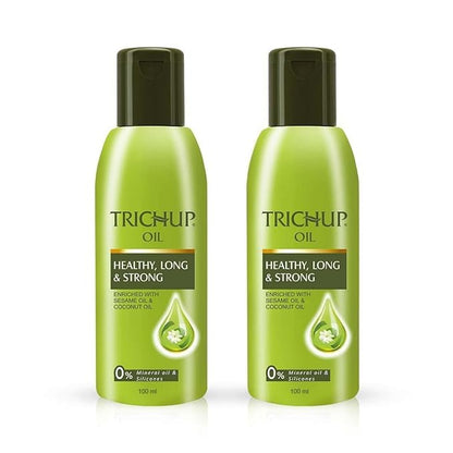 Herbal Hair Growth Oil with Neem, Aloe Vera, Coconut & Sesame | Ayurvedic Anti Hair Fall Treatment for Women & Men | Strengthens Roots, Reduces Breakage, Healthy Hair – Pack of 2 (3.38 fl.oz Each)