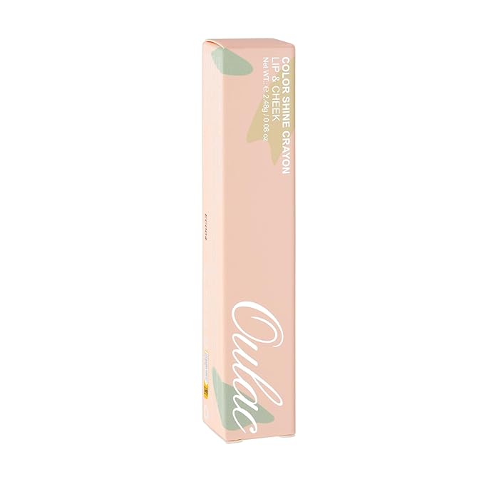 Oulac Pink Nude Lipstick - Moisturizing Lipstick Tinted Lip Balm for Dry Lips, Hydrating Creamy Lip Crayon & Blush - Lip Colour and Cheeks Makeup | 2.48g, Fruit Surge (02)