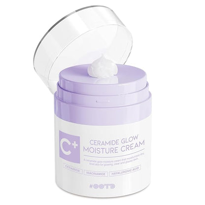 #OOTD Deep Moisturizer Skin Barrier Cream For Men Women, Ceramide Niacinamide Hyaluronic Acid Hydrating Dry Sensitive Skin Soothing Irritation. Moisture Cream 50ml 1.69 Fl Oz