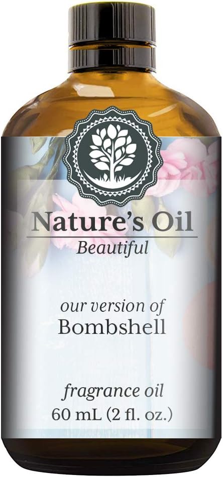 Bombshell Fragrance Oil (60ml) for Perfume, Diffusers, Soap Making, Candles, Lotion, Home Scents, Linen Spray, Bath Bombs, Slime