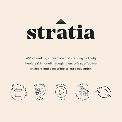 Stratia C+C Vitamin C Serum – 15% Potent Formula with 10% L-Ascorbic Acid for Bright, Even-Toned Skin - Non-Irritating, Water-Free Antioxidant Face Cream, 1 Fl Oz