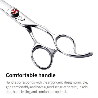 FENICE PEAK 7" Hair Cutting Scissors Barber Scissors Professional 440C Stainless Steel Sharp Scissors Haircuts for Men, Women and Children